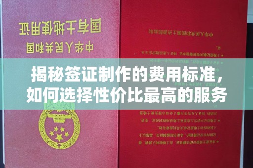 剑河揭秘签证制作的费用标准，如何选择性价比最高的服务？