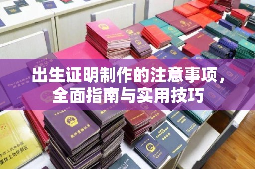 剑河出生证明制作的注意事项，全面指南与实用技巧
