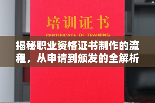 剑河揭秘职业资格证书制作的流程，从申请到颁发的全解析