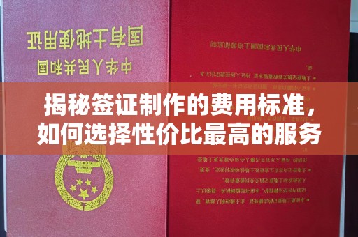 剑河揭秘签证制作的费用标准，如何选择性价比最高的服务？